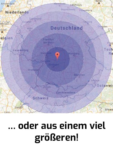Sichtbarkeit im Netz in Deutschland aus  Grebenhain